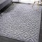 Jonathan Y Portmany Neutral Diamond Trellis Dark Gray 4 ft. x 6 ft. Indoor/Outdoor Area Rug IBZ104A-4 - alternate 4