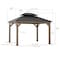 Sunjoy 10x12 ft. Wood Gazebo, Outdoor Patio Steel Hardtop Gazebo, Brown A102032600 - alternate 5