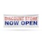 Signmission Discount Store Now Open, 36 Inch x 96 Inch, Vinyl Banner B-96-30546 - alternate 1