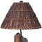 Homeroots 29" Gray Novelty Table Lamp With Brown Empire Shade 524681 - alternate 3