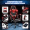 Yssoa Gaming Chair, Computer Chair with Footrest, Height Adjustable and 90 Deg-135 Deg Tilt Functio FNCHARGAME01BRFR - alternate 6