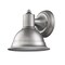Homeroots Brushed Silver Aluminum Wall Sconce 398464 - alternate 1