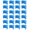 Flipside Blue  Premium Corrugated Plastic Study Carrel Pack of 24 19372-24 - alternate 5