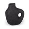 Homeroots 12" Black Aluminum Modern Abstract Table Vase 576776 - alternate 1