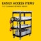 Rubbermaid Commercial Utility Cart with Lipped Plastic Shelves, 700 lb Load Capacity, 4 Shelves, 55 in L, 26 in W 2128657 - alternate 3