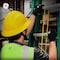 Ge Full Brim Vented Hard Hat, 4-Point Adjustable Ratchet Suspension, Yellow GH328Y - alternate 3