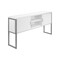Monarch Specialties Office Hutch, 15.5 in D X 36 in W X Particle Board, Hollow-Core, Laminate, Mdf, Metal, Plastic, White I 7728 - alternate 3