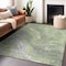 Homeroots 8' X 10' Artichoke Green Lavender And Ivory Abstract Washable Indoor Outdoor Area Rug 618193 - alternate 8