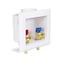 Everflow Compact Washing Machine Oulet Box, W/ 1/2'' PEX Barb Valves, White ABS SB110-P - alternate 1