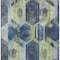 Homeroots 3' X 5' Navy Blue Gold And Silver Geometric Washable Indoor Outdoor Area Rug 618751 - alternate 6