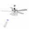 Jonathan Y Kristie 52" 3-Light Crystal/Metal Modern Glam Drum LED Ceiling Fan With Remote, Chrome JYL9709A - alternate 1