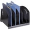 Safco Letter Tray/File Holder, Black, Steel, 12 1/4 in W, 11 1/4 in L, 8 in H, 11.1" D 3155BL - alternate 1