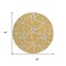 Homeroots 8' Gold And Ivory Round Geometric Washable Indoor Outdoor Area Rug 612871 - alternate 7
