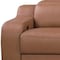 Homeroots 169" Chestnut Italian Leather Reclining USB Sofa 632890 - alternate 3