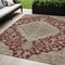 Homeroots 5' X 8' Red Beige And Brown Oriental Washable Indoor Outdoor Area Rug 605248 - alternate 1