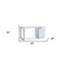 Homeroots 59" White Manufactured Wood Rectangular Writing Desk With Two Drawers 482424 - alternate 5