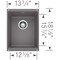 Blanco Precis Medium Single Bowl, Cinder 519048 - alternate 3