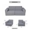 Deko Living 2 Place Seating  Gray Compressed Foam Sectional Sofa CIF50017SET - alternate 4