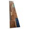 Homeroots Blue Natural And Navy Blue 3D Embossed Teak Decorative Wall Panel 617481 - alternate 6