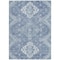 Homeroots 5' X 8' Navy Blue And Denim Blue Medallion Washable Indoor Outdoor Area Rug 589033 - alternate 5