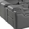 Homeroots Dark Gray Italian Leather Power Reclining U Shaped Twelve Piece Corner Sectional With Console 632556 - alternate 13