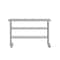 Flash Furniture Reese SS Work Table 24in. x 60in. w/2 Undershelves and 4 Casters, Heavy Duty Food Prep Worktable NH-WT-GU-2460-CAS-GG - alternate 6