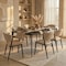 Leisuremod Aspen Modern Leather Dining Chair with Powder Coated Iron Legs, 4PK ACBL51LTP4 - alternate 6