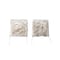 Homeroots Set of Two 17" Ivory and Brown Faux Fur Dining Chair Pads 476613 - alternate 2