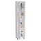Homeroots 16" Silver And White Laminate China Cabinet With Multiple Shelves 520584 - alternate 3