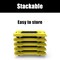 Ramtuff Connectable Moving Dollies - Plastic Cart w/ 3 in Swivel Casters, 330 lb Capacity, Yellow, 4PK 606537 - alternate 3