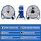 Edendirect 24 in 3-Speed Industrial Drum Fan in Blue, with 360 Deg Adjustable Tilt, with Rolling Casters ZRFGD-24T-Blue - alternate 6