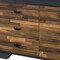 Homeroots 47" Walnut Black And Finish Manufactured Wood Six Drawer Double Dresser 490489 - alternate 5