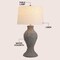 Jonathan Y Elicia 31 in. Coastal Bohemian Hand Woven Water Hyacinth Urn LED Table Lamp, Gray JYL1015C - alternate 6
