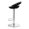 Elama 2 Piece Retro Adjustable Bar Stool in Black with Chrome Base ELM-806-BLK - alternate 7