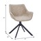 Leisuremod Markley Swivel Leather Dining Arm Chair with Iron Legs, 2PK ESCBL-26-TP2 - alternate 9