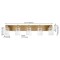 Jonathan Y Irving 36" 5-Light Seeded Glass/Iron Modern Contemporary LED Vanity Light, Brass Gold JYL7620D - alternate 4