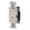 Hubbell Wiring Device-Kellems Straight Blade Receptacle, 5-15R, 15 A, 125V AC, 2 Pole, 3 Wire, Surface Mount, Grounded HBL2172STLATR - alternate 1