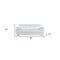 Homeroots 86" White Leather Sofa With Silver Legs 329523 - alternate 4