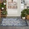 Homeroots 3' X 5' Blue And Gray Floral Power Loom Area Rug 521654 - alternate 6