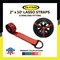 Tie 4 Safe 2'' x 10' Side Mount Wheel Net Tie Down Kit w/ Flat Hook. WLL: 3,333 LBS Red, 4PK RT04CK-5210-M11W27-R-BW02P-BLK-4 - alternate 2