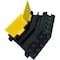 Kable Kontrol Cable Protector 45 Deg Right Turn, 2 Channel, Polyurethane/Rubber, Black, Yellow CP9897-RT - alternate 3