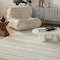 Homeroots 8' X 10' Cream and Beige Striped Distressed Indoor Outdoor Area Rug 558727 - alternate 6