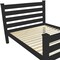 Homeroots Black Solid Wood Queen Bed Frame 548159 - alternate 5