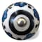 Homeroots 1.5" X 1.5" X 1.5" White Black And Navy Knobs, 12PK 321689 - alternate 1
