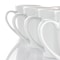 Elama Holt 12 Piece 10 Ounce Porcelain Mug Set in White EL-HOLT - alternate 7