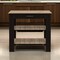 Homeroots Black and Natural 40in Kitchen Island With Storage 474094 - alternate 4