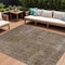 Homeroots 8' X 10' Brown And Beige Medallion Washable Indoor Outdoor Area Rug 616421 - alternate 1
