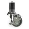 Service Caster 3.5'' Thermoplastic Rubber Swivel 1-5/8'' Expanding Stem Caster with Brake SCC-EX20S3514-TPRB-TLB-158 - alternate 1