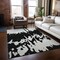 Homeroots 8' X 10' Black And Ivory Abstract Washable Indoor Outdoor Area Rug 613617 - alternate 5