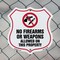 Signmission No Guns Shield Sign No Firearms Or Weapo, 6 inch X 6 inch, Plastic Sign, 2PK SHI-P-2PACK-6-395 - alternate 3